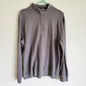 Magaschoni Men's Quarter Zip Pullover Sweater